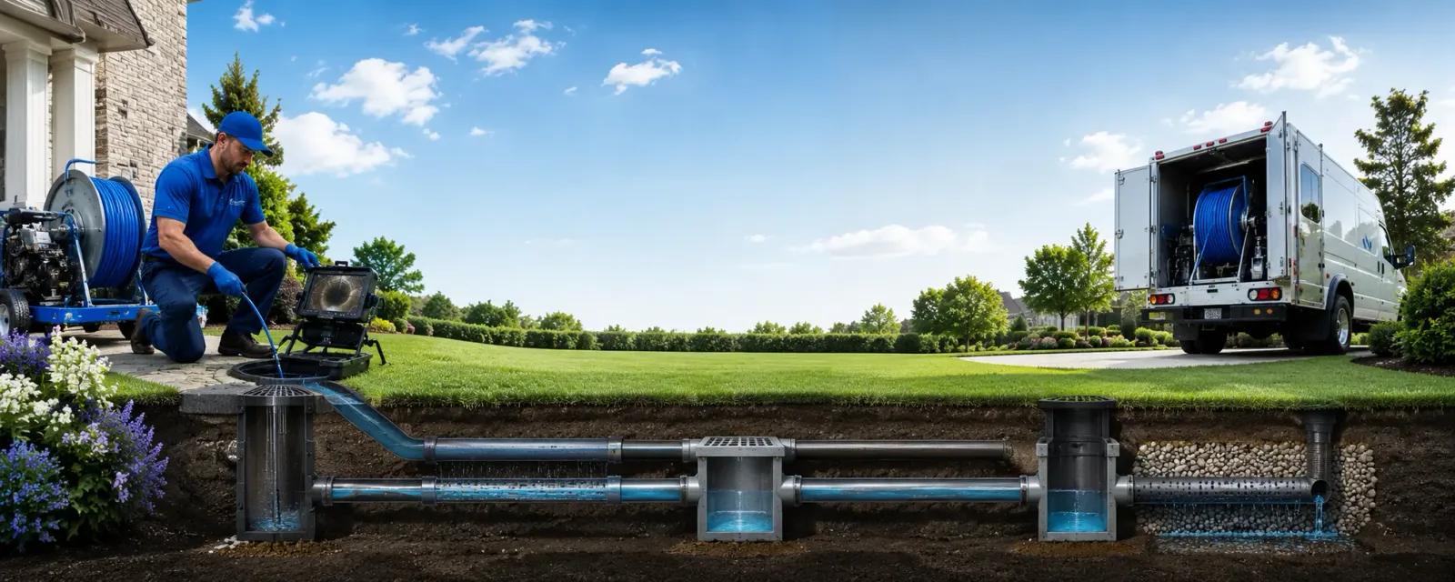 Outdoor drain cleaning information for Bluffton, AR